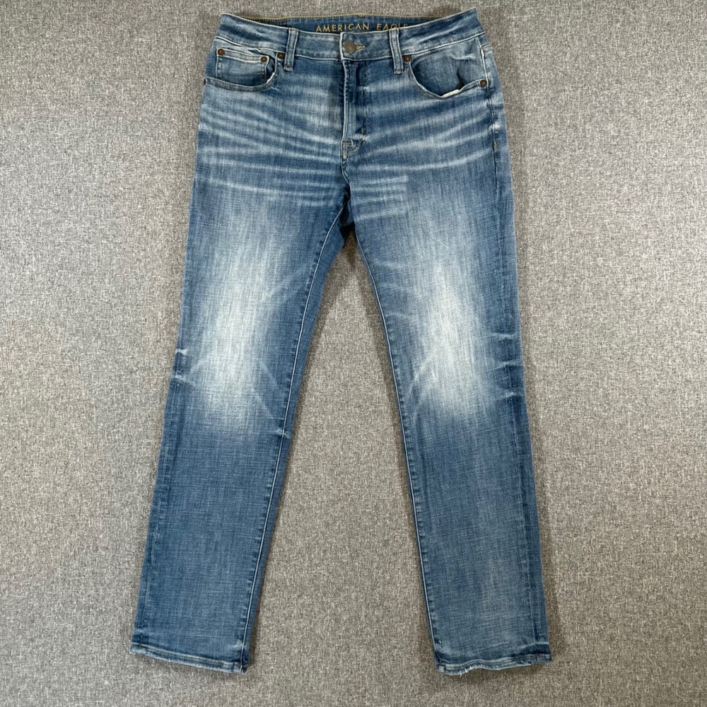 American Eagle Jeans Mens 32x32 Slim Straight Blue Ne(x)t Level Flex Stretch